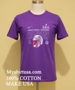 New England Patriots 2025 Afc Champions Helmet Shirt