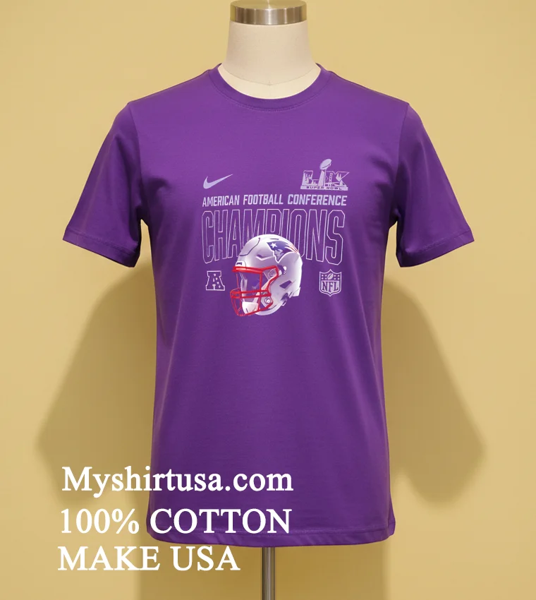 New England Patriots 2025 Afc Champions Helmet Shirt - purple-shirt New England Patriots 2025 Afc Champions Helmet Shirt Purple Shirt