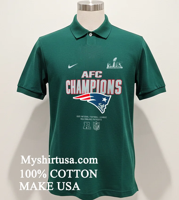 New England Patriots 2025 Afc Champions Super Bowl Shirt Green Shirt