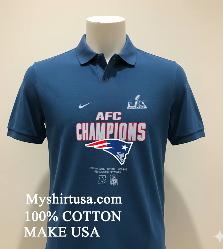 New England Patriots 2025 Afc Champions Super Bowl Shirt - navy-shirt New England Patriots 2025 Afc Champions Super Bowl Shirt Navy Shirt 1