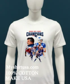 New England Patriots 2025 Afc East Champions Graphic Shirt