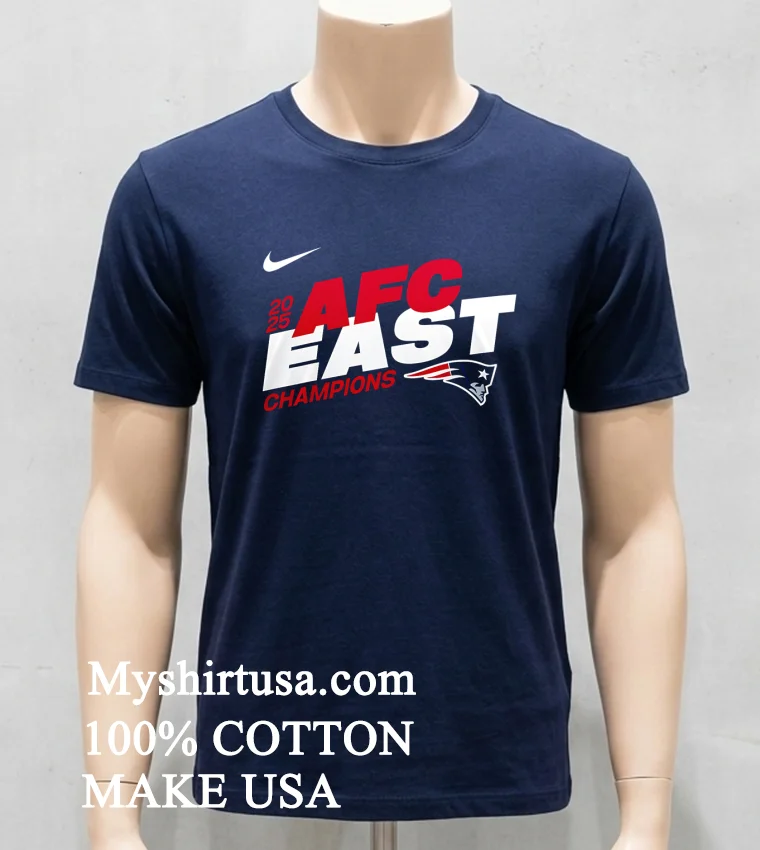 New England Patriots 2025 Nfc East Champions Super Bowl Lx Mascot Shirt Navy Shirt