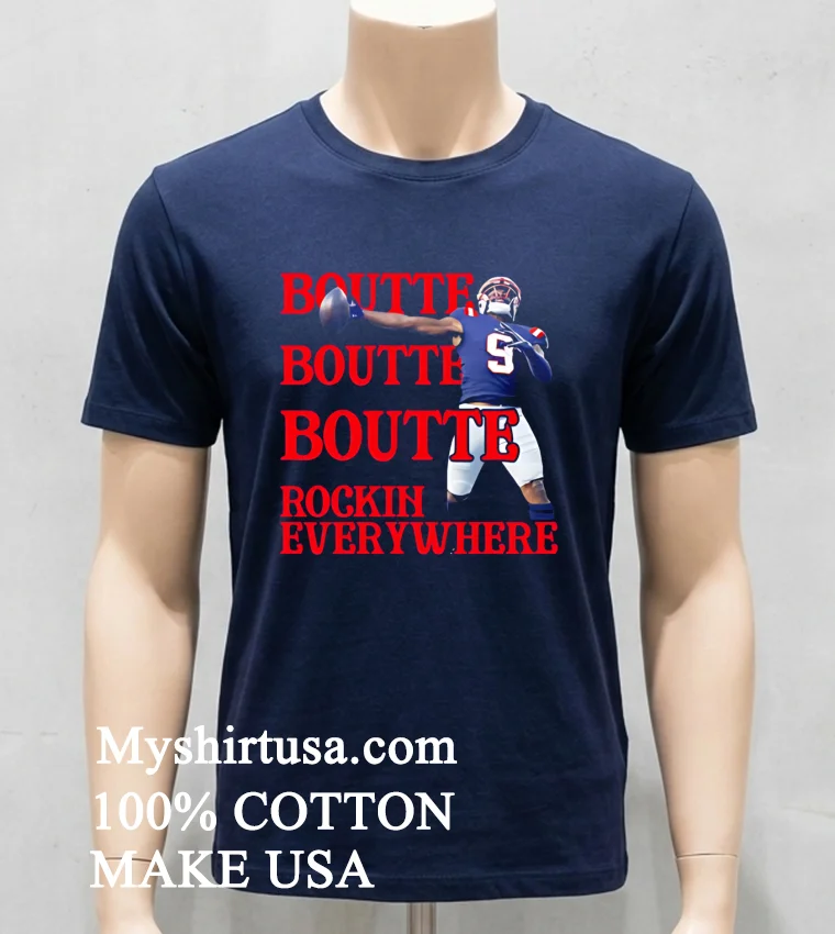 New England Patriots Boutte Rockin Everywhere Shirt Navy Shirt