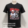 New England Patriots Julian Edelman Throwback Style Graphic Shirt Balck Shirt 1