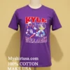 New England Patriots Kyle Williams Throwback Style Graphic Shirt Purple Shirt