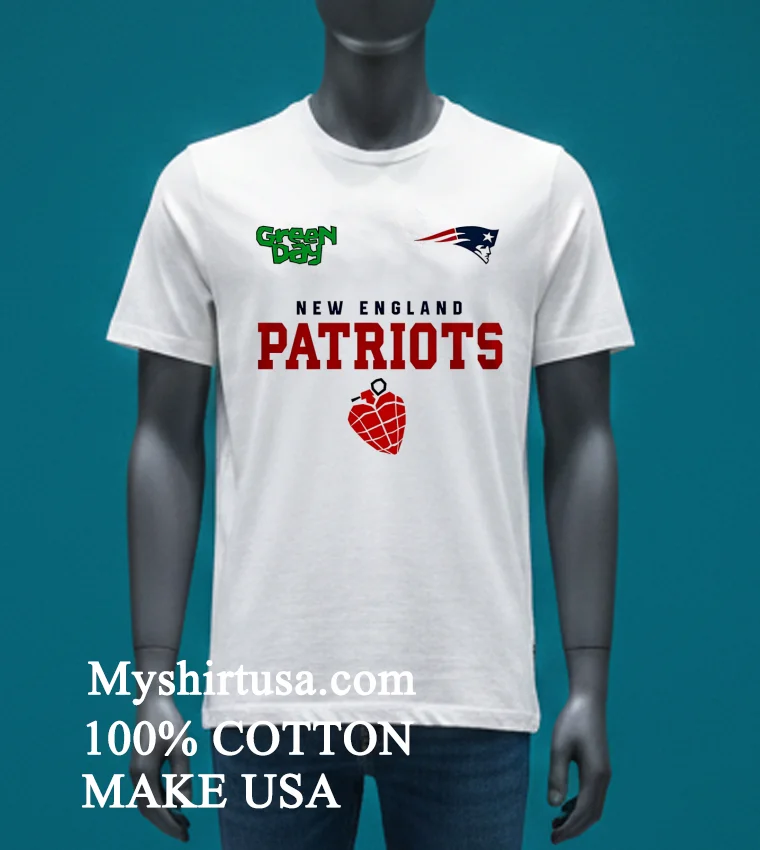 New England Patriots Nfl 2026 Super Bowl Green Day Shirt White T Shirt 3