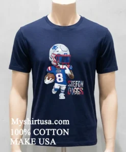 New England Patriots Stefon Diggs Cartoon Shirt