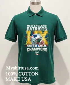 New England Patriots Super Bowl Lix Champions Wwe Shirt