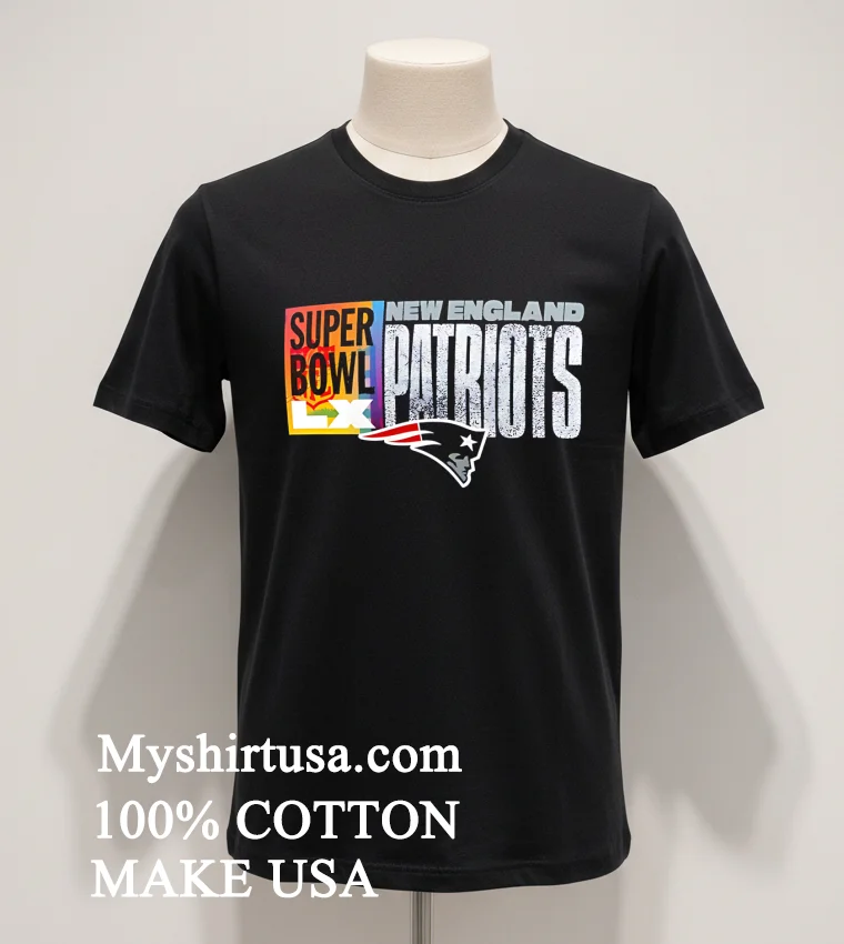 New England Patriots Super Bowl Lx Banner Stylish Shirt Balck Shirt 1