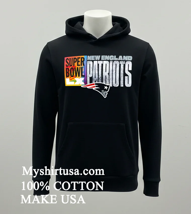 New England Patriots Super Bowl Lx Banner Stylish Shirt Balck Shirt