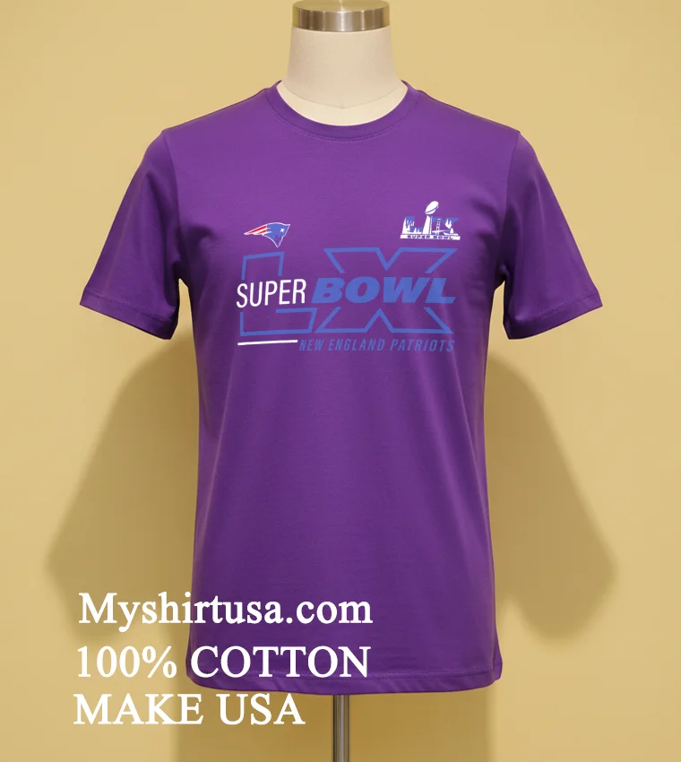 New England Patriots Super Bowl Lx Roster Shirt - purple-shirt New England Patriots Super Bowl Lx Roster Shirt Purple Shirt