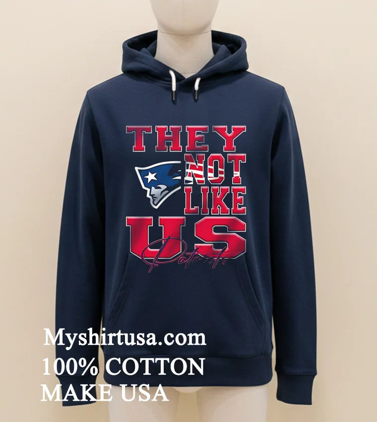 New England Patriots They Not Like Us Nfl Football Shirt Navy Shirt 3