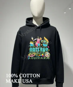 New Orleans Louisiana Bourbon St Masks And Drink funny america t-shirts