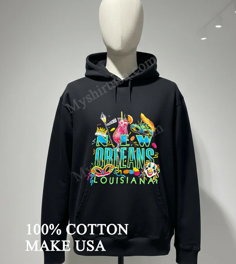 New Orleans Louisiana Mardi Gras Bourbon Street Shirt Hoodie Shirt