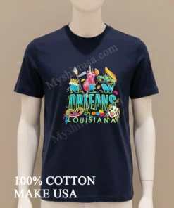 New Orleans Louisiana Mardi Gras Bourbon Street funny america t-shirts