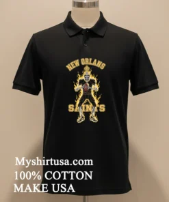 New Orleans Saints Men’s Football Skeleton Player Burning Shirt