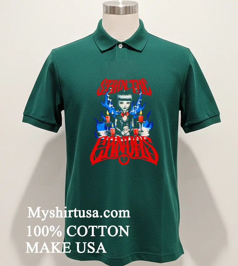 New Stain The Canvas Doll Shirt Green Shirt