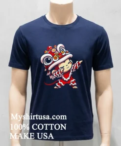 New Year 2025 Dabbing Monkey Lion Dance Shirt
