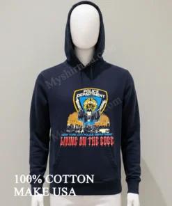New York City Police Department Living On The Edge funny america t-shirts