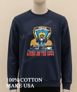 New York City Police Department Living On The Edge funny america t-shirts
