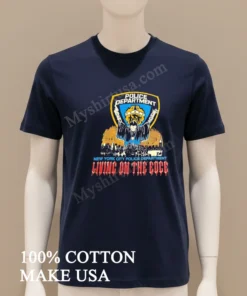 New York City Police Department Living On The Edge funny america t-shirts