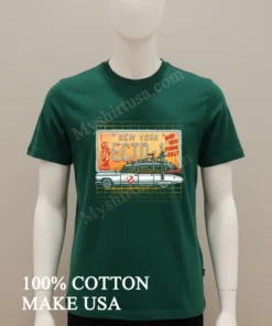 New York Ecto 1 Who You Gonna Call Ghostbusters Cadillac License Plate funny america t-shirts