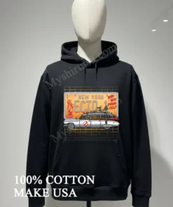 New York Ecto 1 Who You Gonna Call Ghostbusters Cadillac License Plate funny america t-shirts