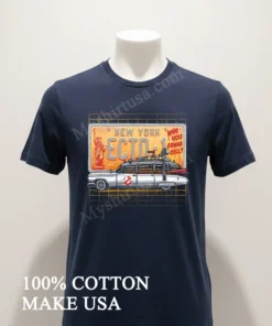 New York Ecto 1 Who You Gonna Call Ghostbusters Cadillac License Plate funny america t-shirts