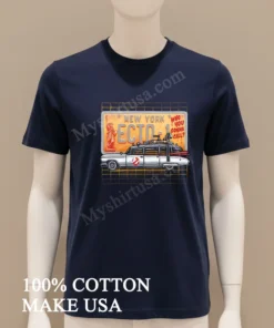 New York Ecto 1 Who You Gonna Call Ghostbusters Cadillac License Plate funny america t-shirts
