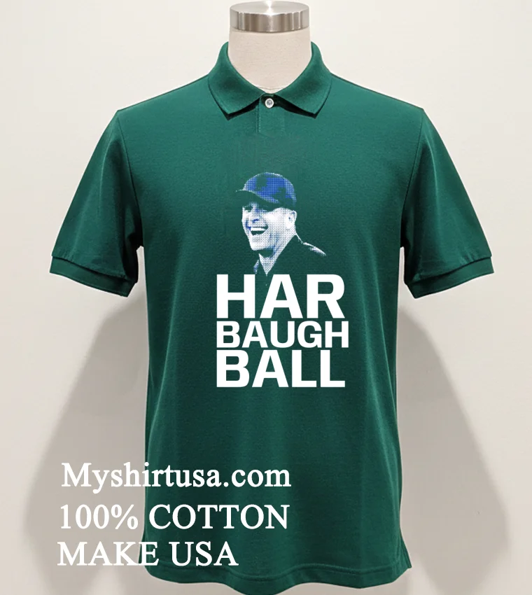 New York Giants Jim Harbaugh Ball Shirt Green Shirt