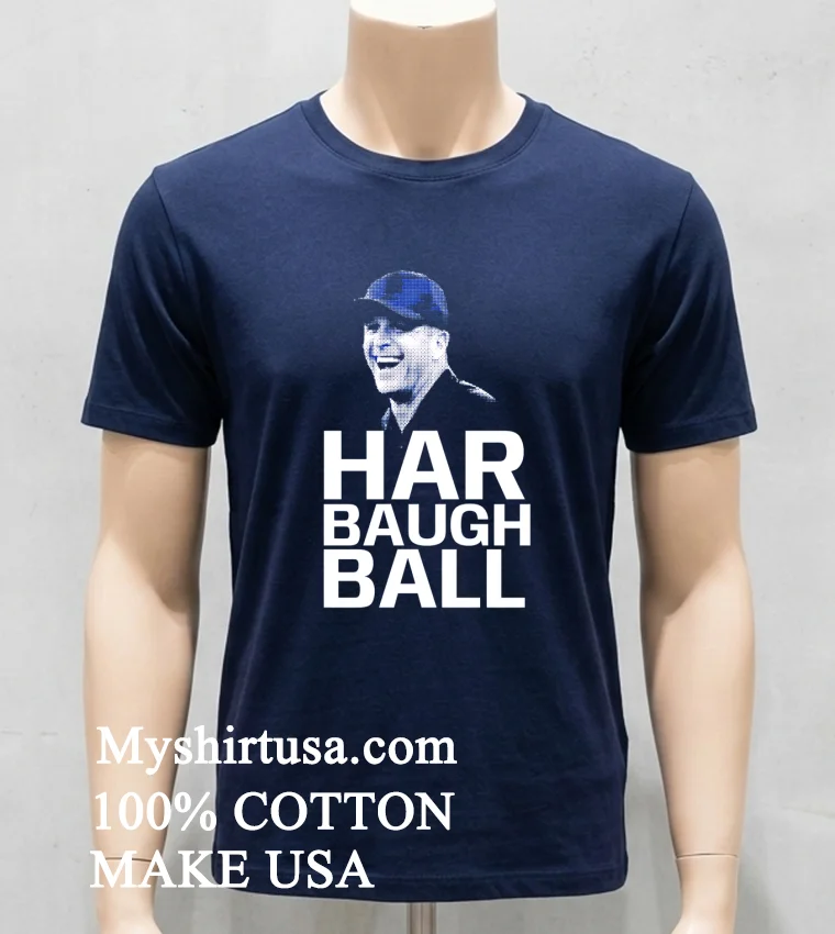 New York Giants Jim Harbaugh Ball Shirt Navy Shirt