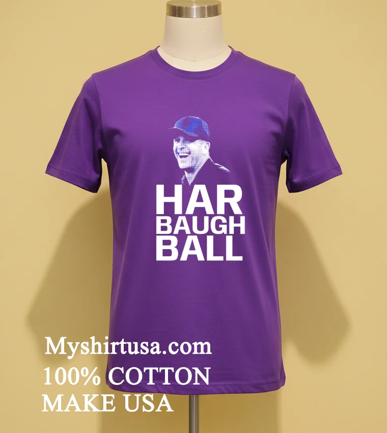 New York Giants Jim Harbaugh Ball Shirt Purple Shirt