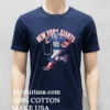 New York Giants Mens Football Skeleton Player Burning Shirt Navy Shirt