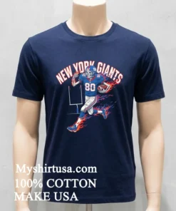 New York Giants Men’s Football Skeleton Player Burning Shirt