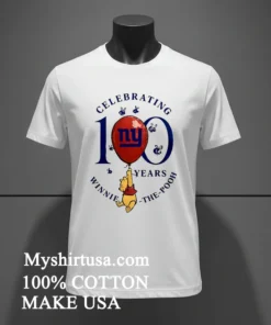 New York Giants X Winnie The Pooh 100Th Anniversary Shirt