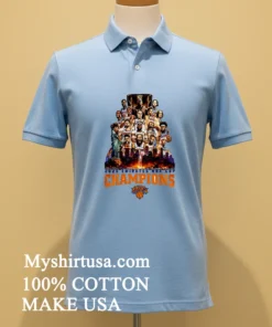 New York Knicks 2025 Nba Emirates Cup Champions Names White Shirt