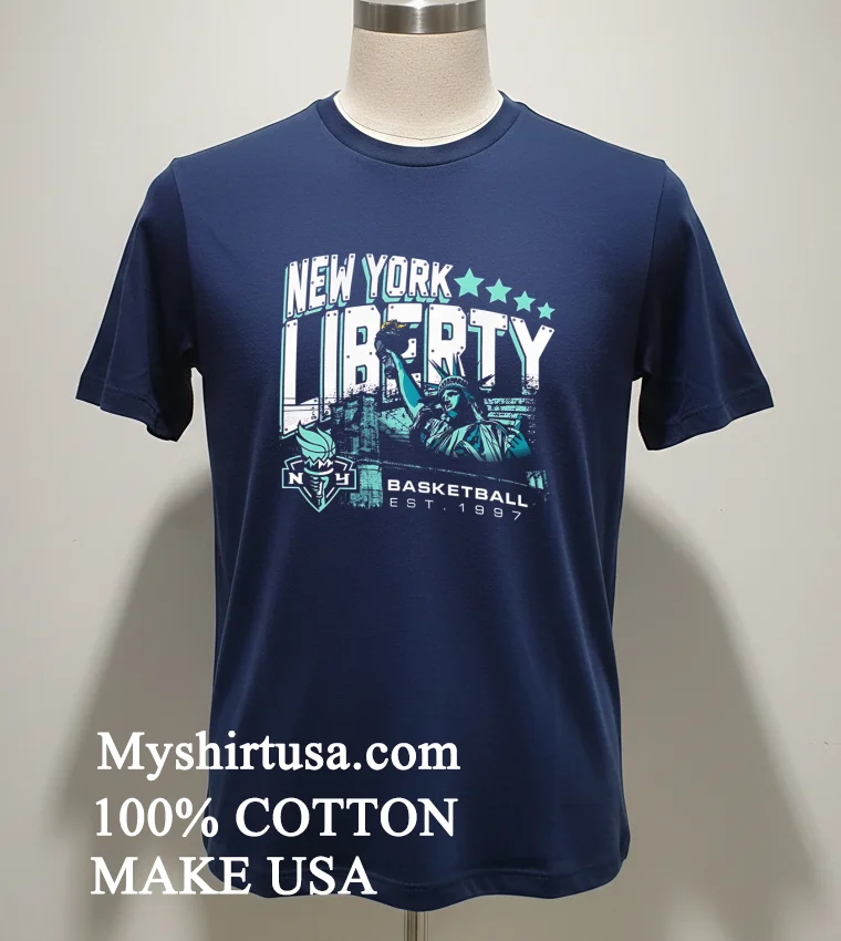 New York Liberty Basketball Est 1997 Shirt - navy-shirt New York Liberty Basketball Est 1997 Shirt Navy Shirt 1
