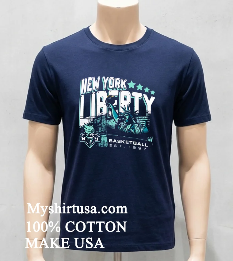 New York Liberty Basketball Est 1997 Shirt Navy Shirt