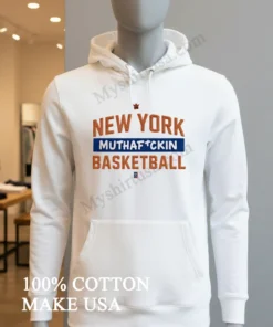New York Muthafckin Basketball Orange And Blue funny america t-shirts