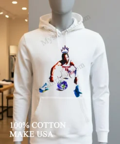 New York Number 11 Basketball Player Crowned Sitting Globe funny america t-shirts