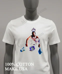 New York Number 11 Basketball Player Crowned Sitting Globe funny america t-shirts