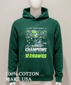 Nfc Championship Seattle 2026 Seahawks Champions Seattle Seahawks Mascot Defeating Rams Football Shirt