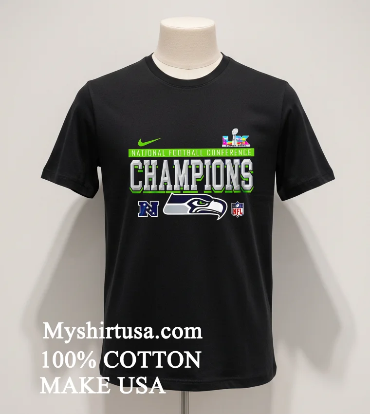 Nfl 2026 Super Bowl Seattle Seahawks Graphic Team Players Shirt - balck-shirt Nfl 2026 Super Bowl Seattle Seahawks Graphic Team Players Shirt Balck Shirt 1