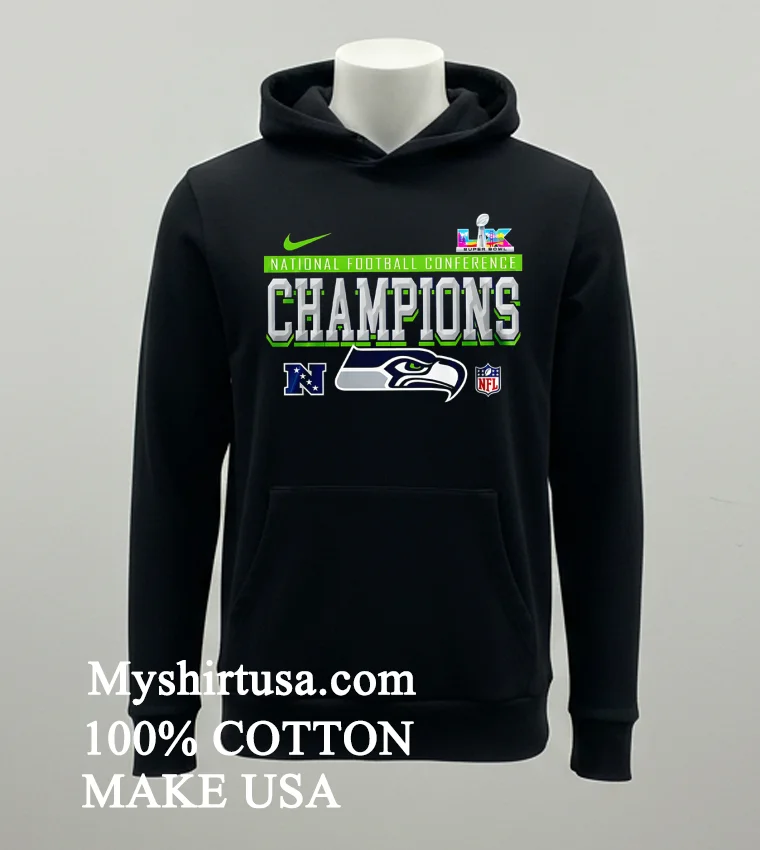 Nfl 2026 Super Bowl Seattle Seahawks Graphic Team Players Shirt Balck Shirt