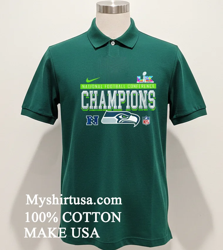 Nfl 2026 Super Bowl Seattle Seahawks Graphic Team Players Shirt Green Shirt