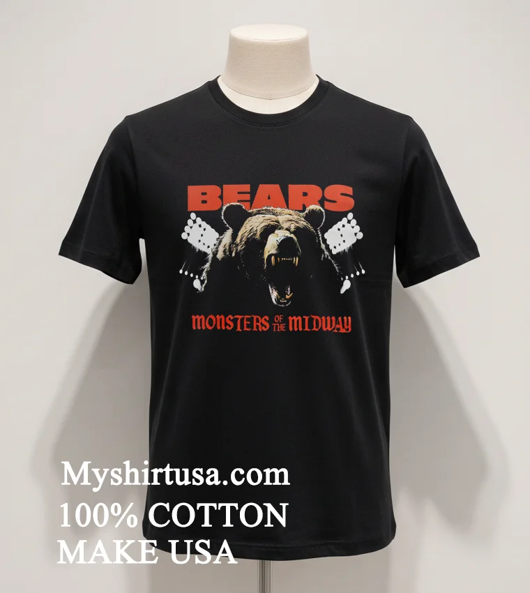 Nfl Chicago Bears Photo Monsters Of The Midway Shirt Balck Shirt