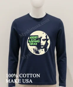 Night Of The Living Dead Zombie Face Movie funny america t-shirts