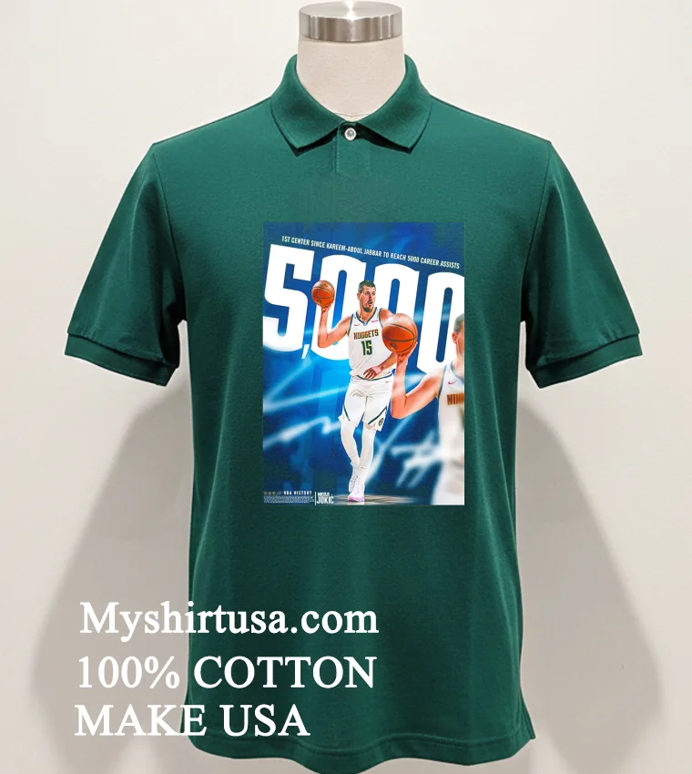 Nikola Jokic To Reach 5000 Career Assists Makes Nba History Home Decor Poster Shirt Green Shirt
