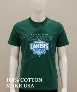 Njcaa Wrestling Nationals Garrett Lakers Anchor Logo Graphic funny america t-shirts