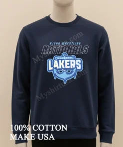 Njcaa Wrestling Nationals Garrett Lakers Anchor Logo Graphic funny america t-shirts